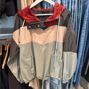 Colorblock Windbreaker Jacket